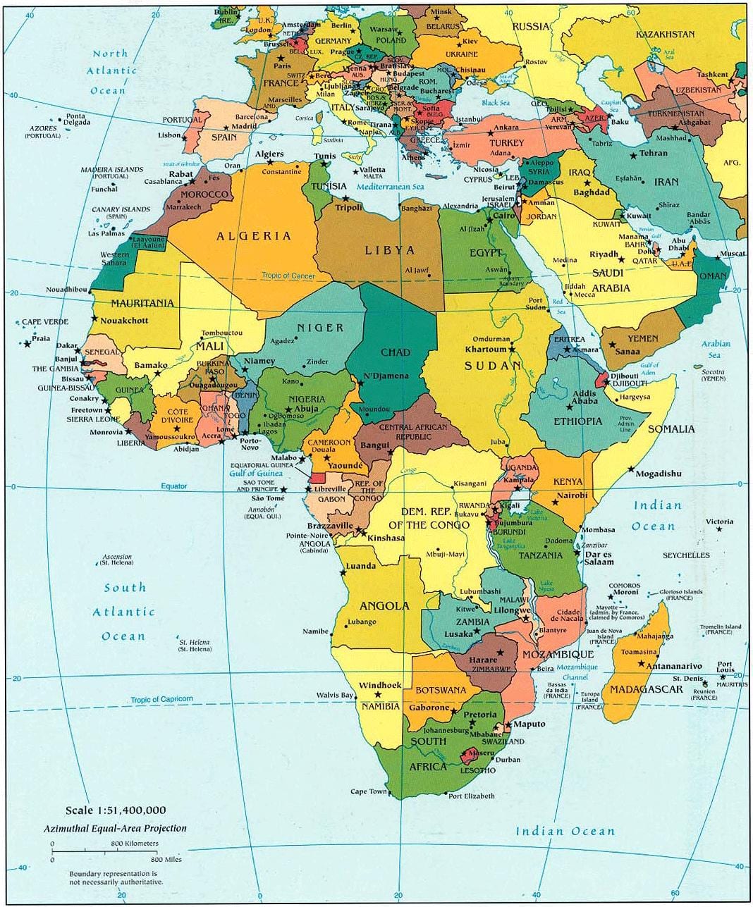 Ramani ya qatar afrika