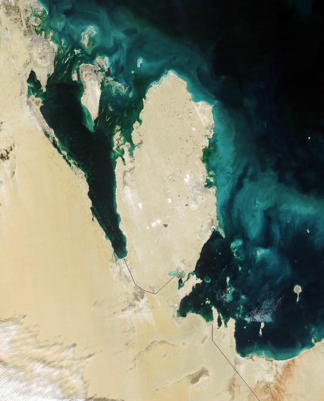 Ramani ya qatar satellite