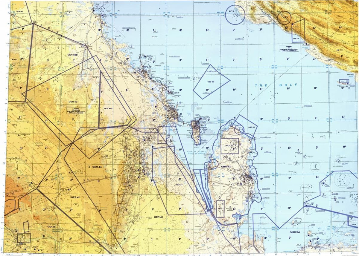 Ramani ya eneo qatar