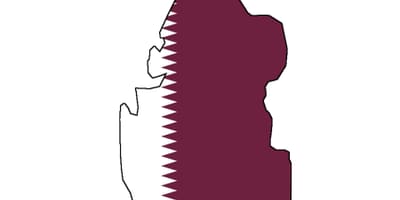 Ramani ya qatar bendera