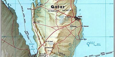 Ramani ya qatar kimwili