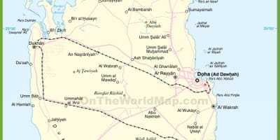 Ramani ya qatar kina