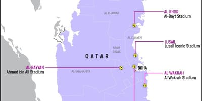 Ramani ya qatar world cup viwanja vya michezo 